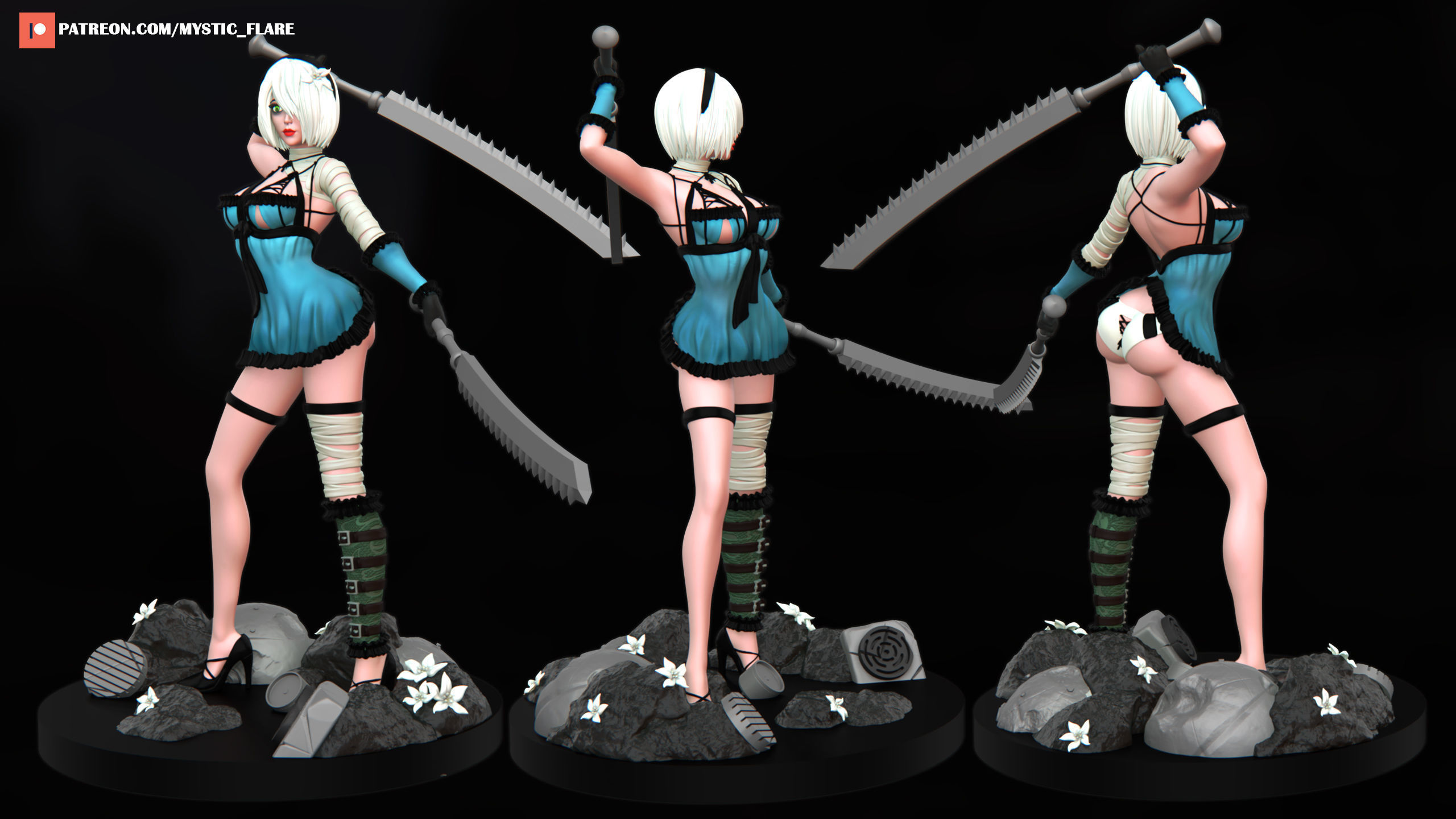 2b two models 3D Model Collection_29