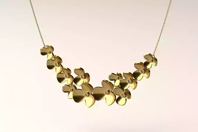 Flower Necklace N 02