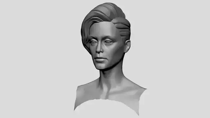 Stylized Female Head v8