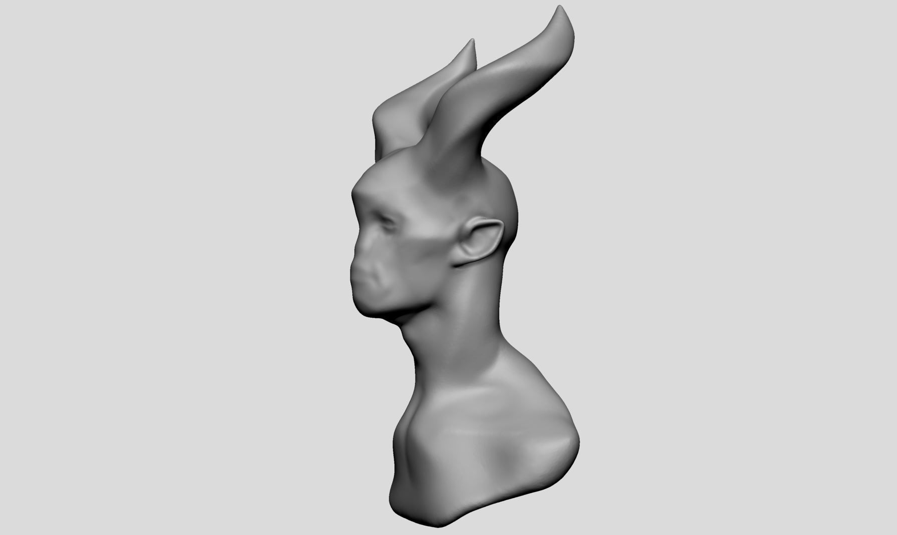 Base Creature Head 3D model_7