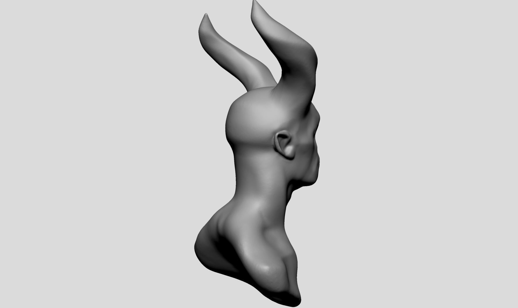 Base Creature Head 3D model_3