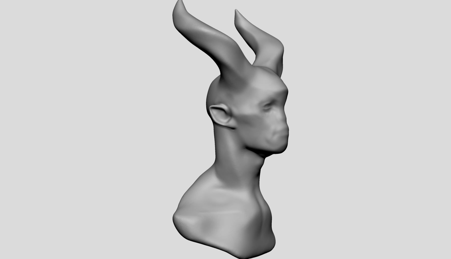 Base Creature Head 3D model_1