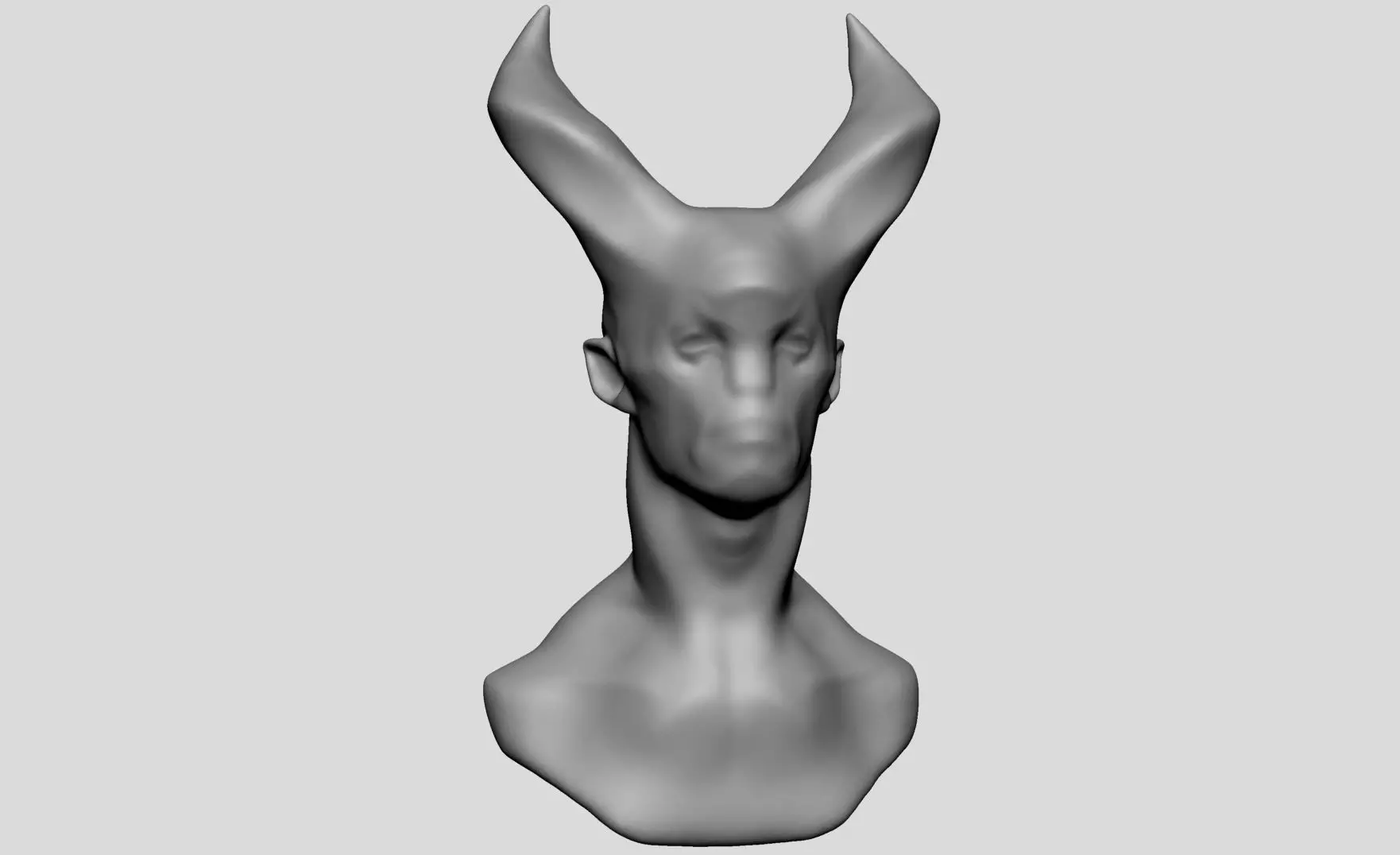 Base Creature Head 3D model_0