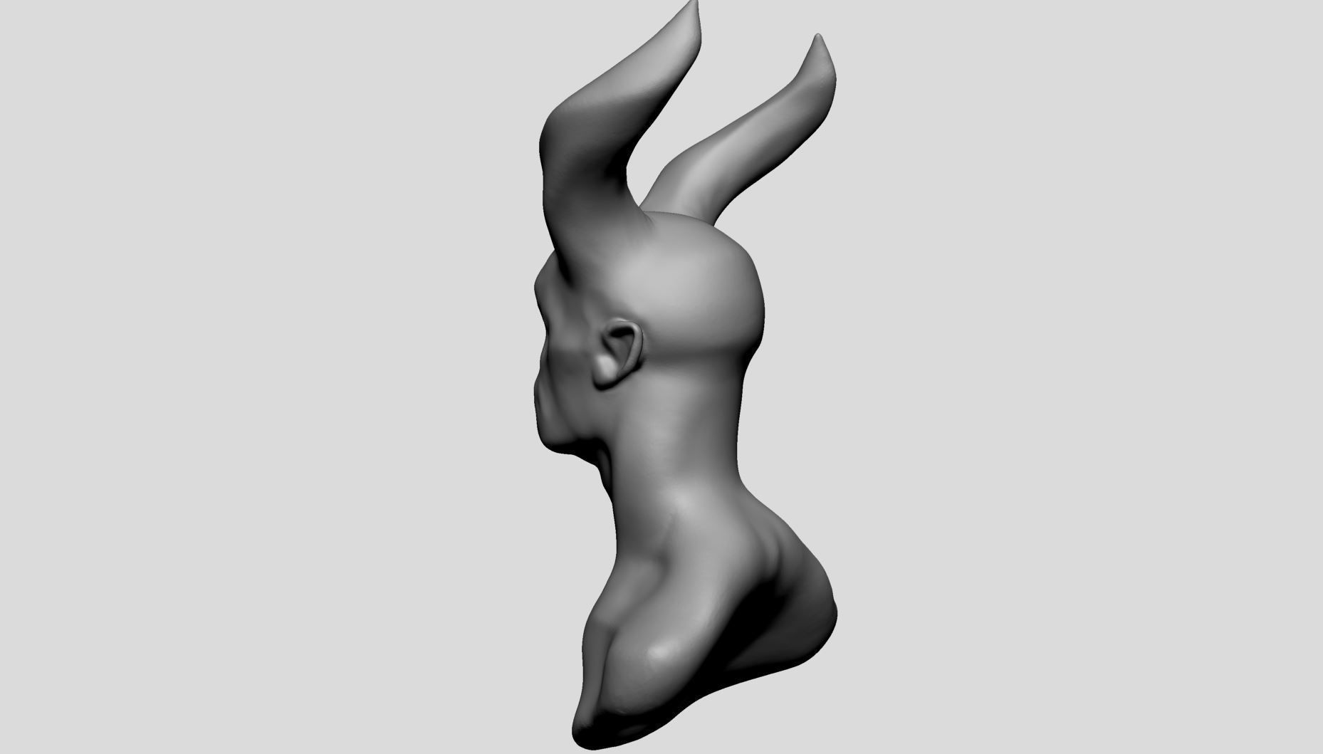 Base Creature Head 3D model_6