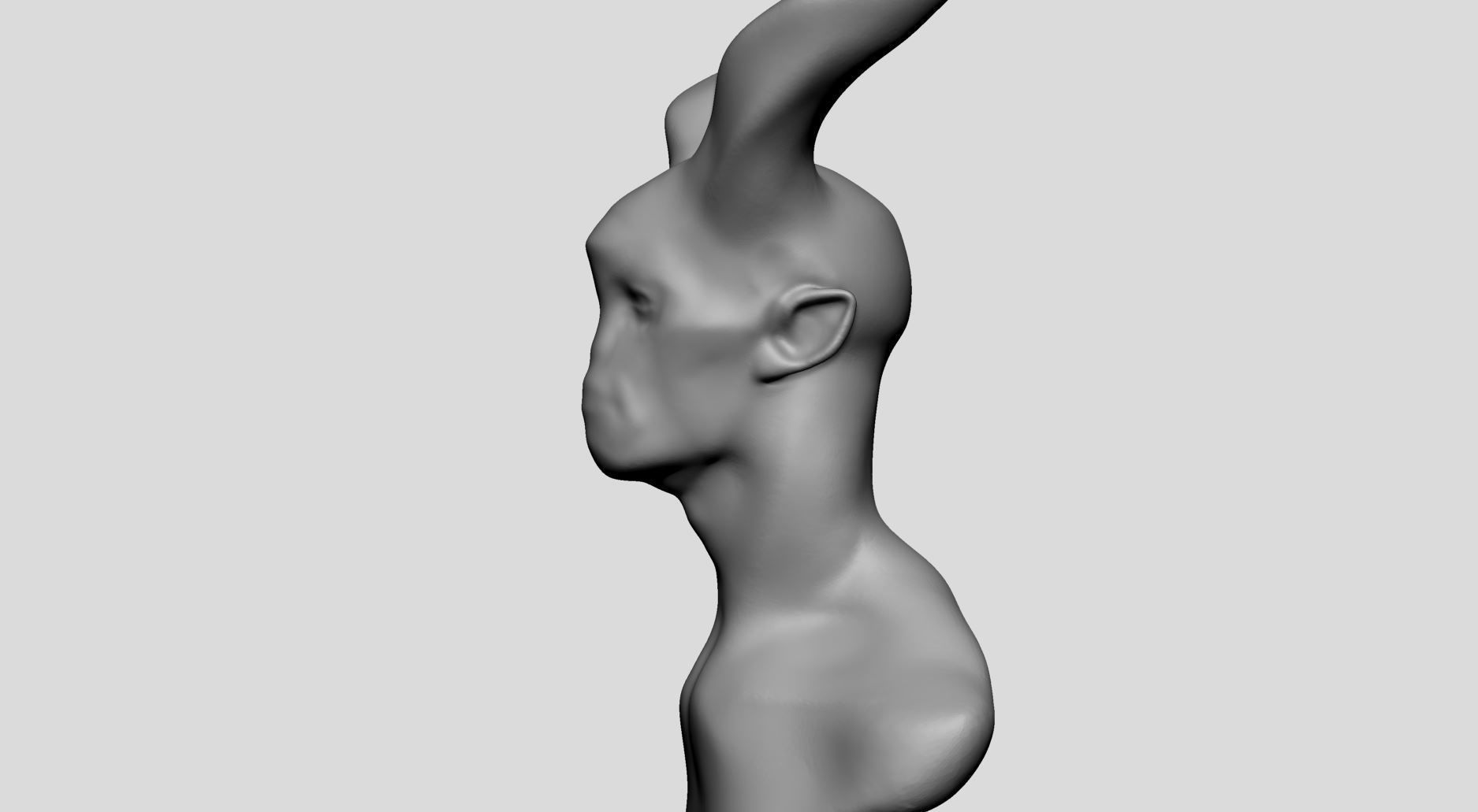 Base Creature Head 3D model_8