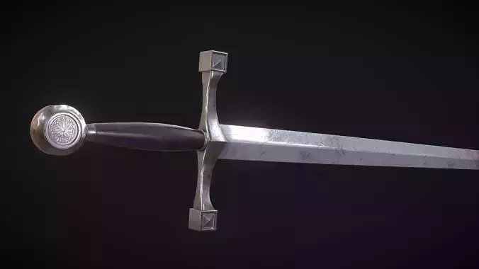 Medieval Knight Sword 01
