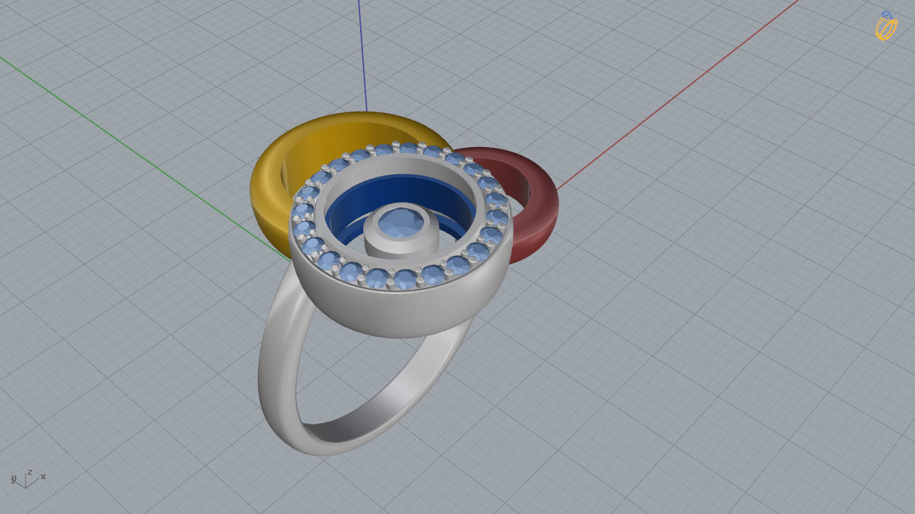 Chopard Ring 3D print model_9