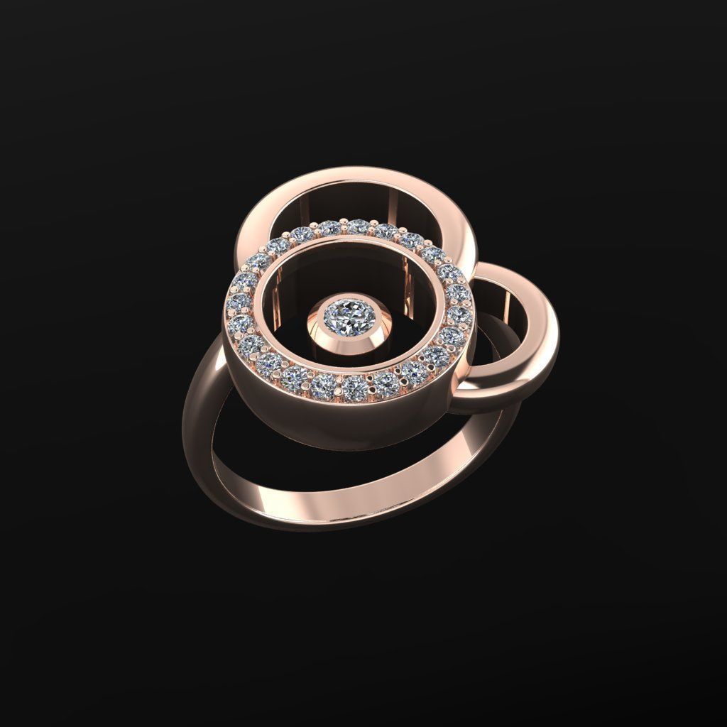 Chopard Ring 3D print model_2