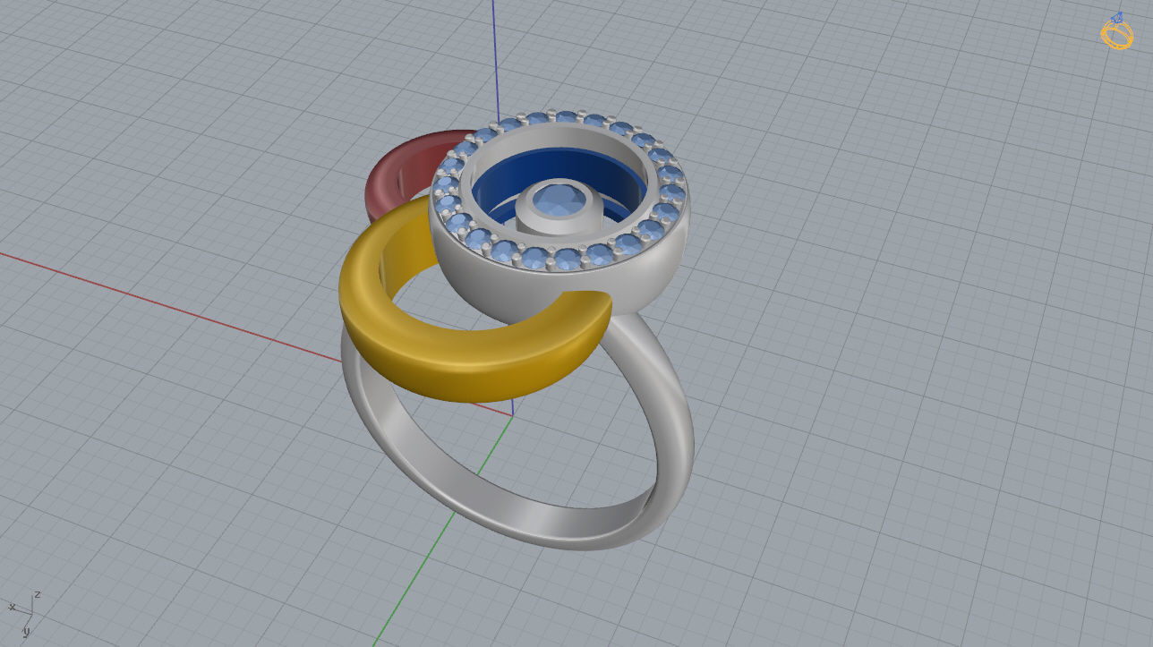Chopard Ring 3D print model_10