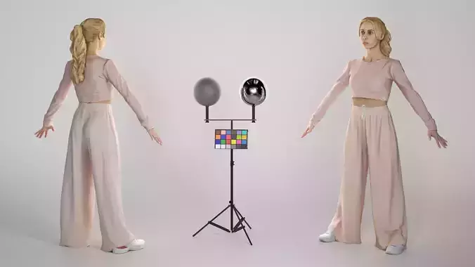 Attractive young woman ready for animation 320