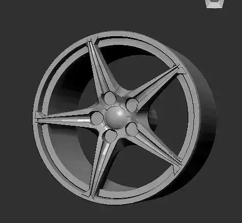 Ferrari 458 Italia OEM Rims 3D Print Ready Model Rims 3D 3D print model