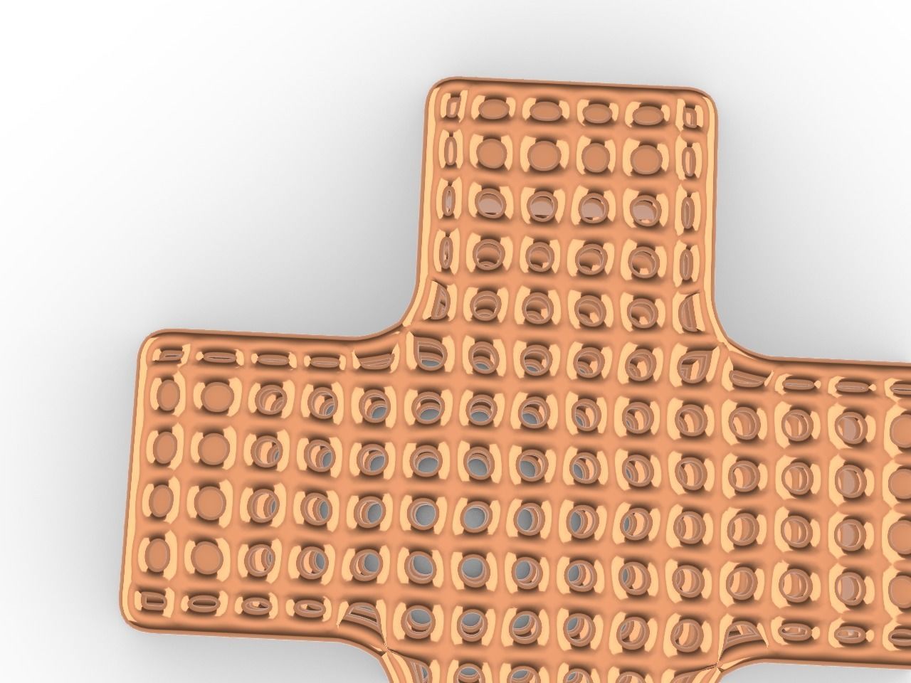 art deco inspired cross pendant stl files verified 3D print model_10