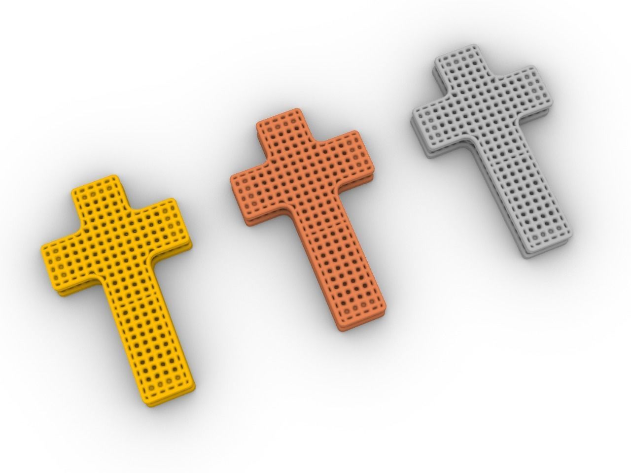 art deco inspired cross pendant stl files verified 3D print model_15