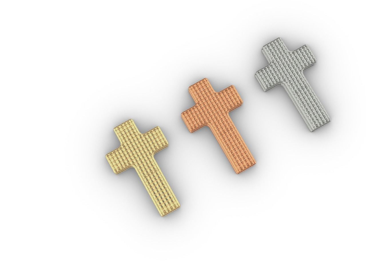 art deco inspired cross pendant stl files verified 3D print model_6