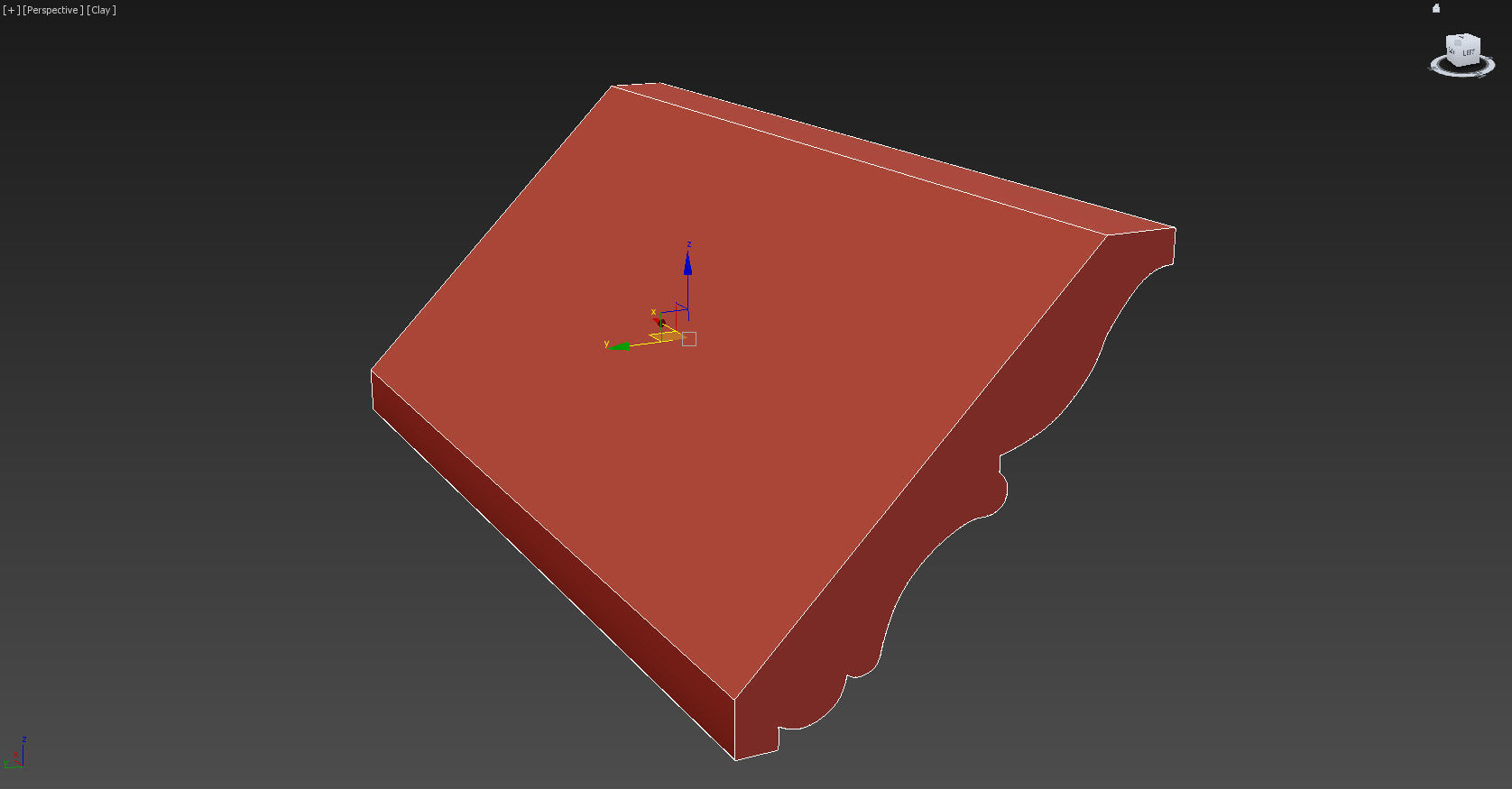 Cornice Moulding Low-poly 3D model_4