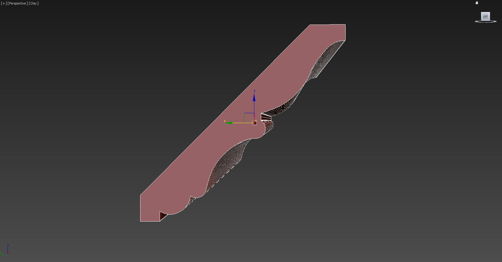 Cornice Moulding Low-poly 3D model_2