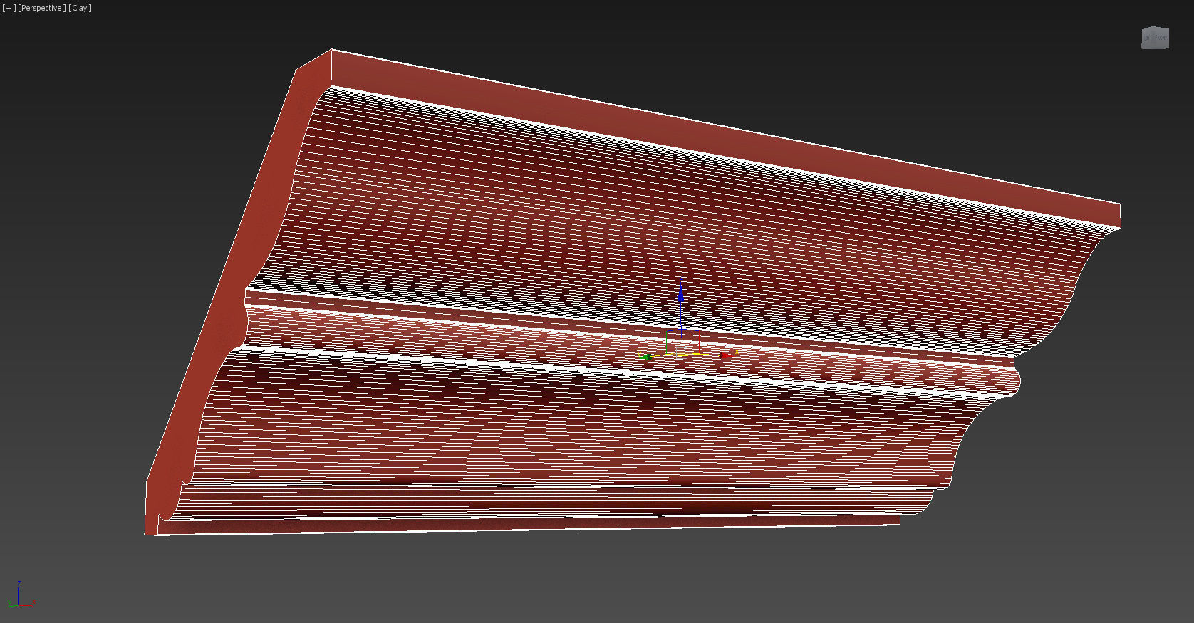 Cornice Moulding Low-poly 3D model_8