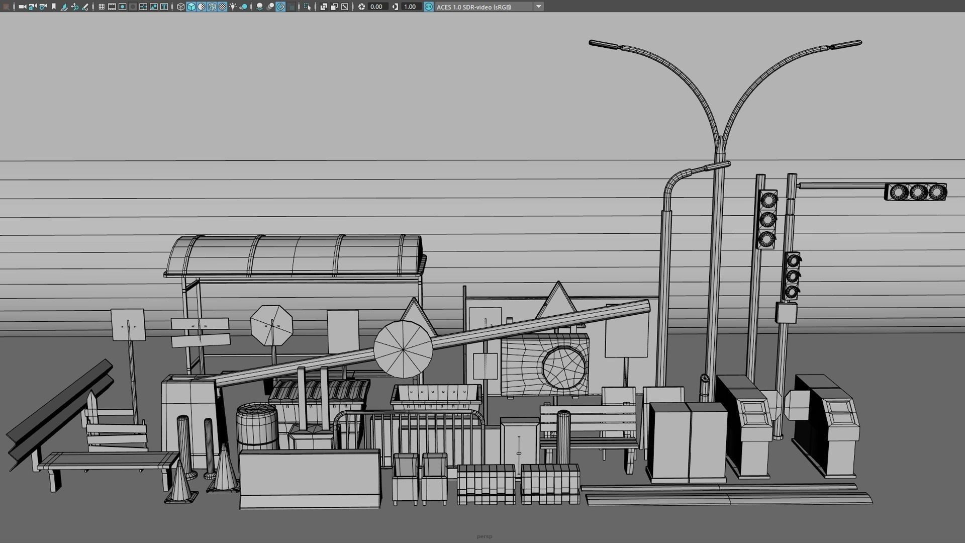 City Props 3D model_9