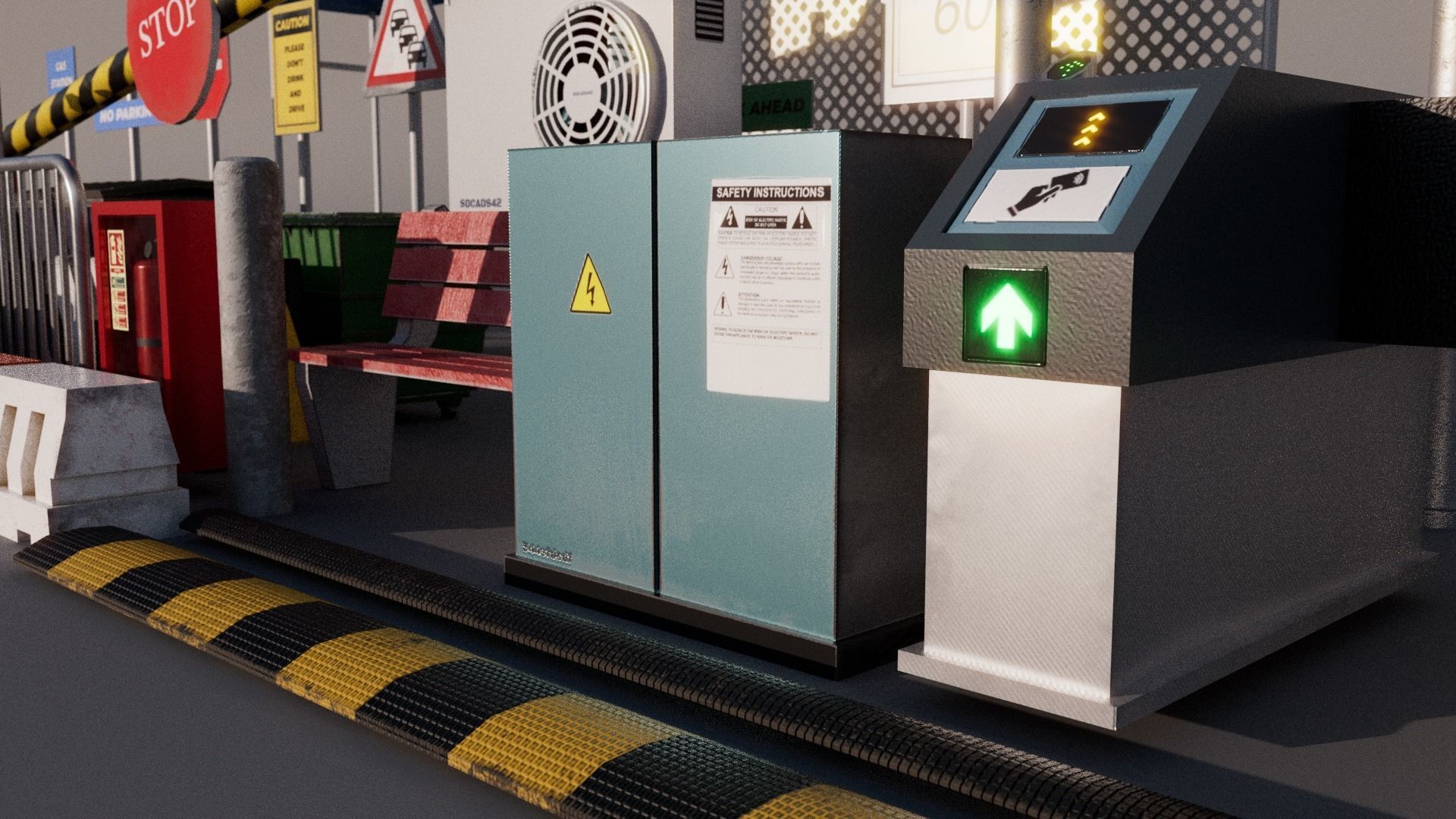 City Props 3D model_6