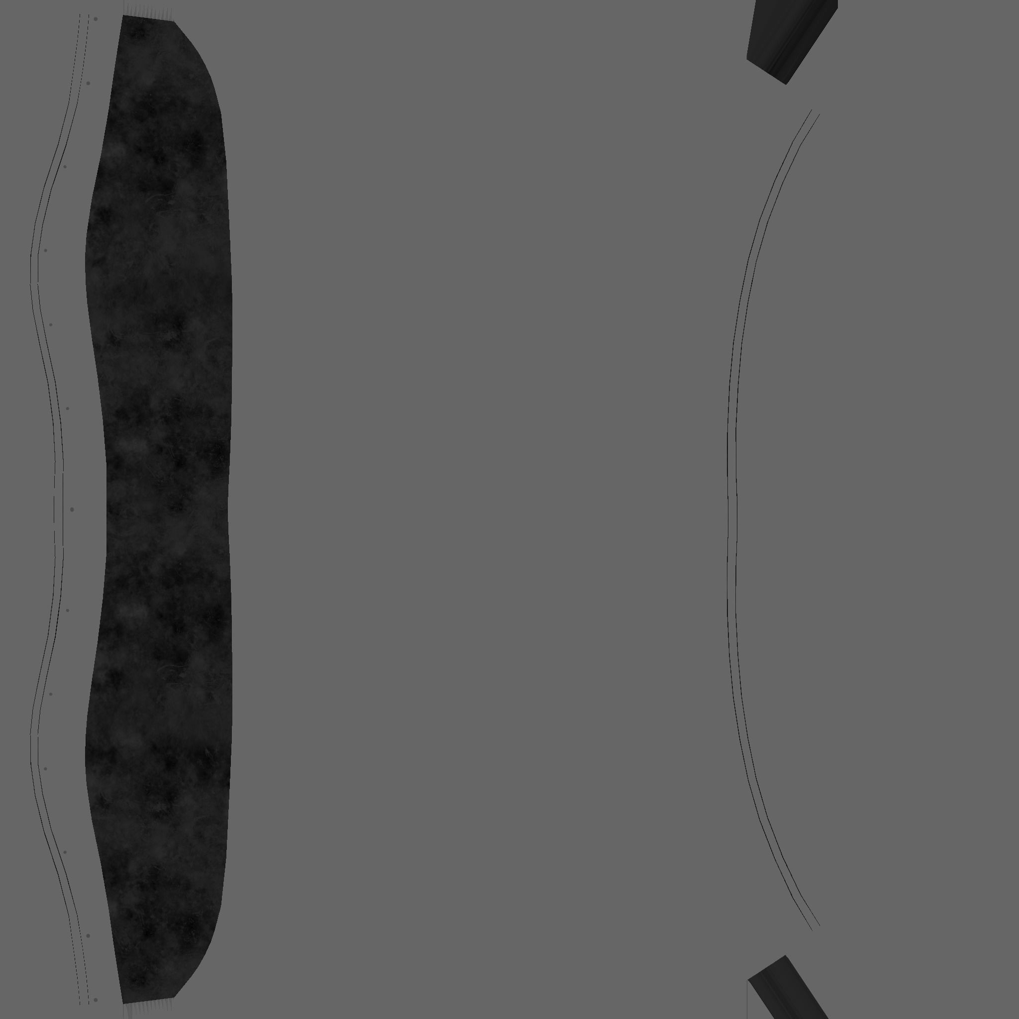 SciFi Glasses B01 Black Green - Character Design Fashion Low-poly 3D model_22