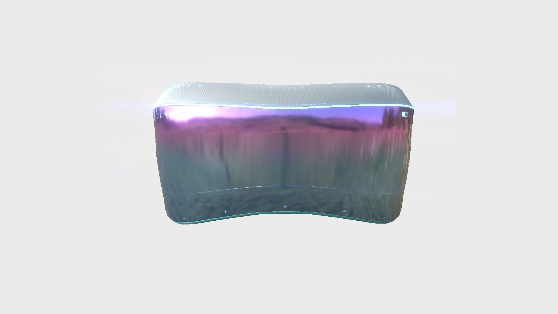 SciFi Glasses B02 White Colored - Character Design Fashion Low-poly 3D model_1