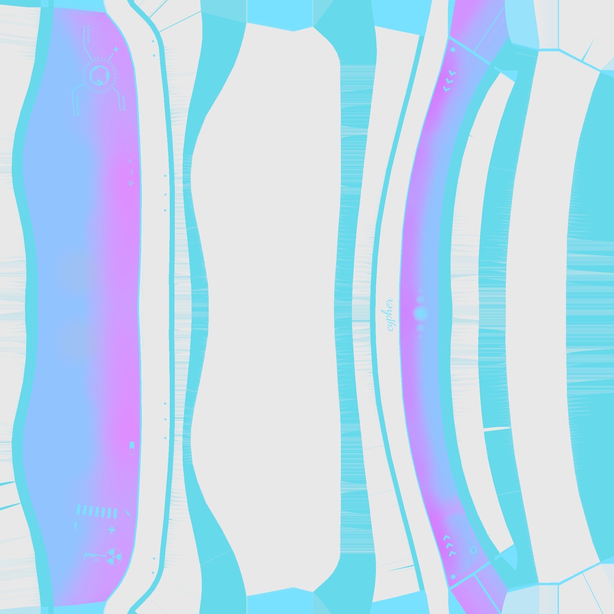 SciFi Glasses B02 White Colored - Character Design Fashion Low-poly 3D model_17