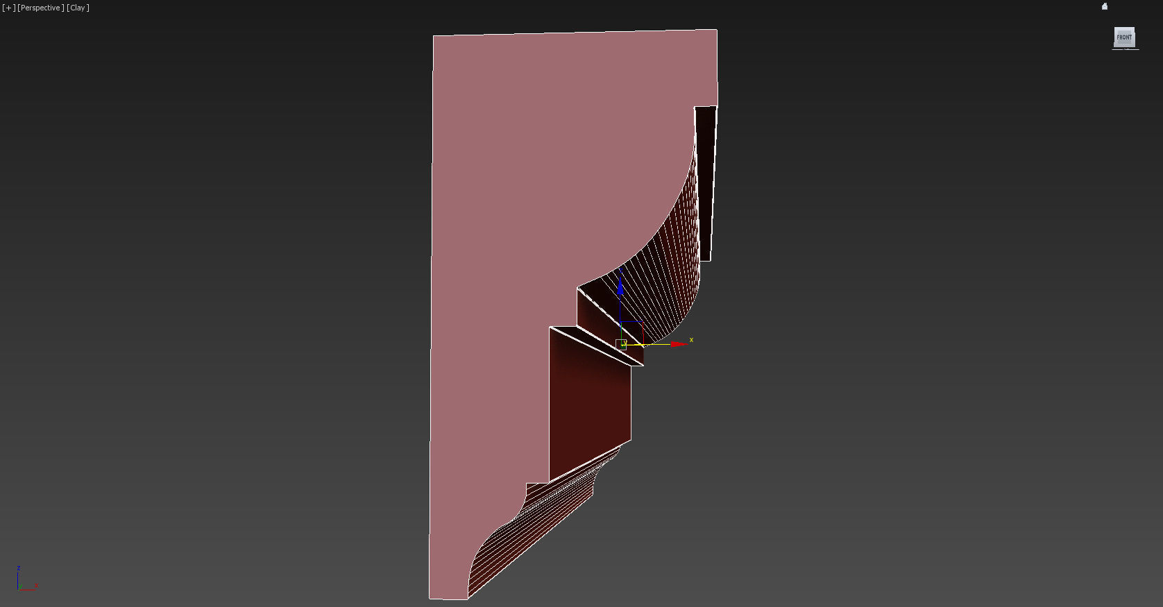 Cornice Moulding Low-poly 3D model_8