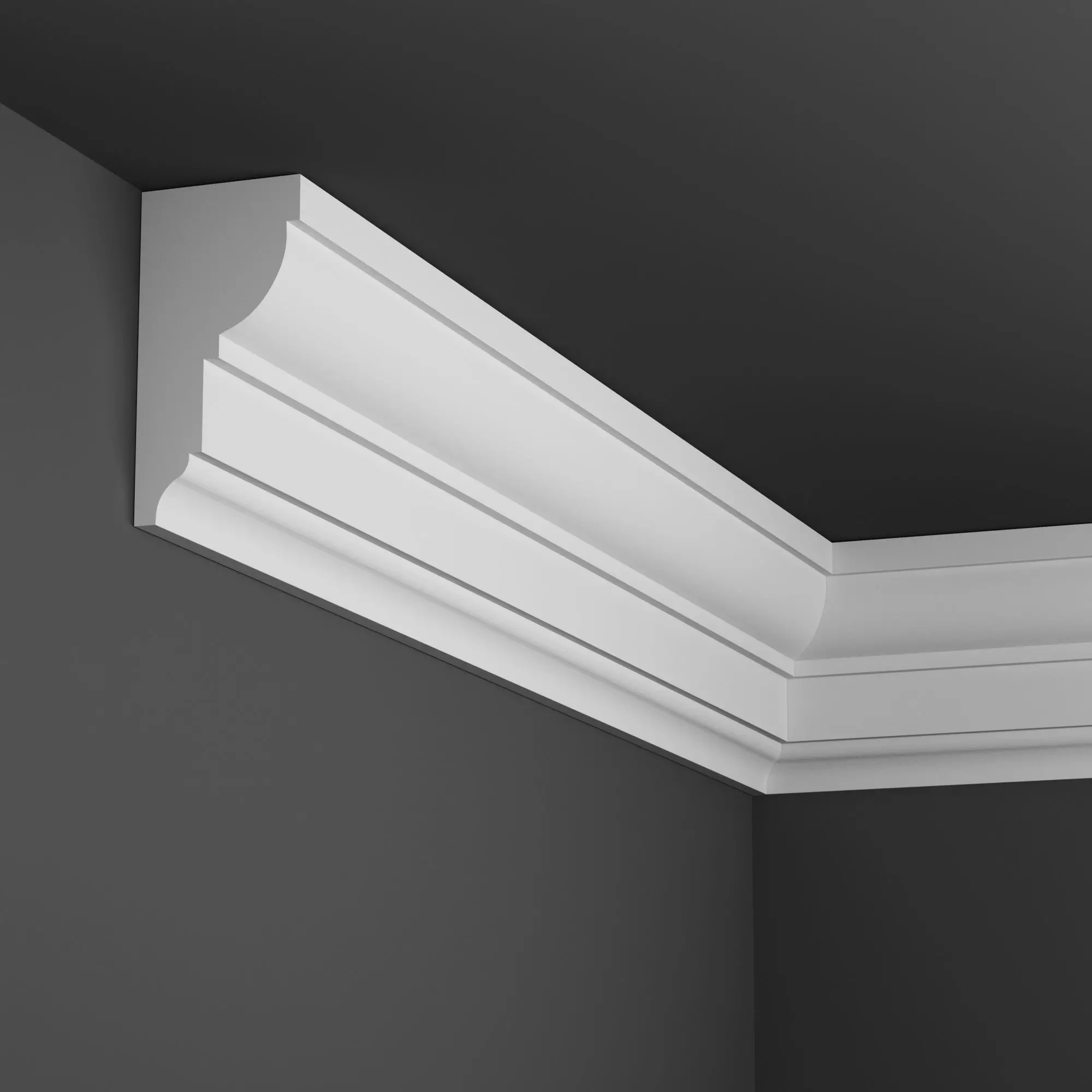Cornice Moulding Low-poly 3D model_0