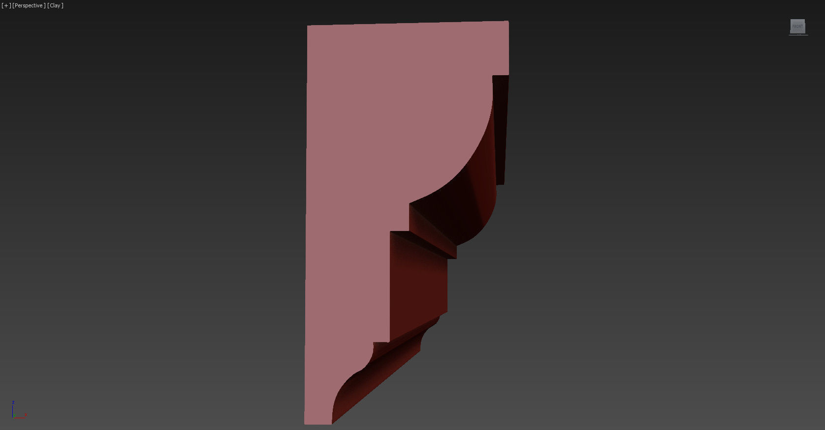Cornice Moulding Low-poly 3D model_7