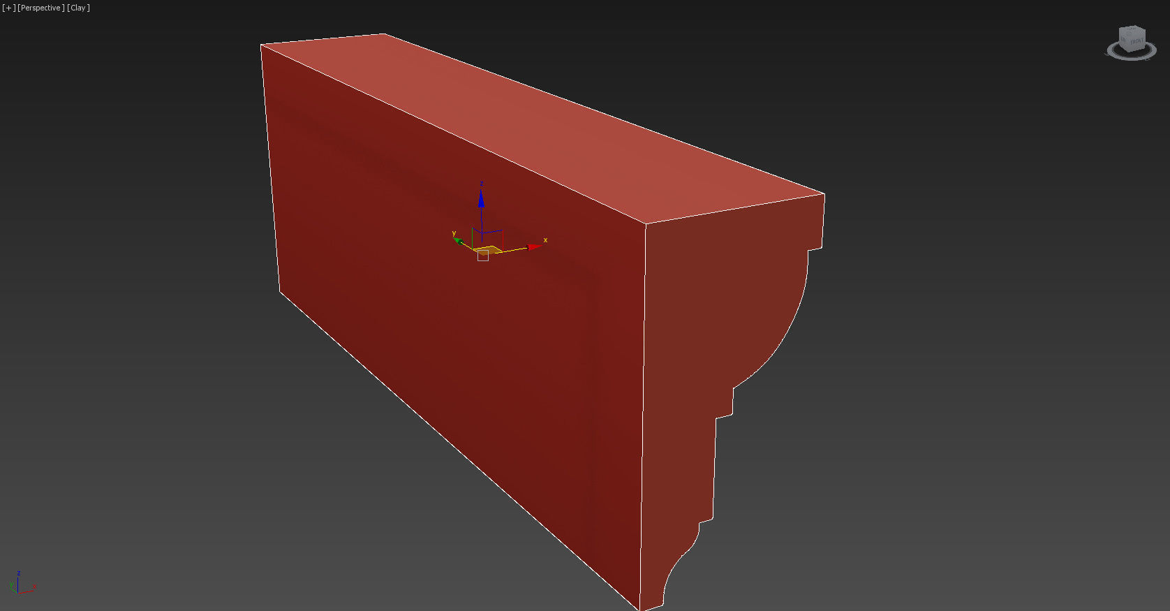 Cornice Moulding Low-poly 3D model_5