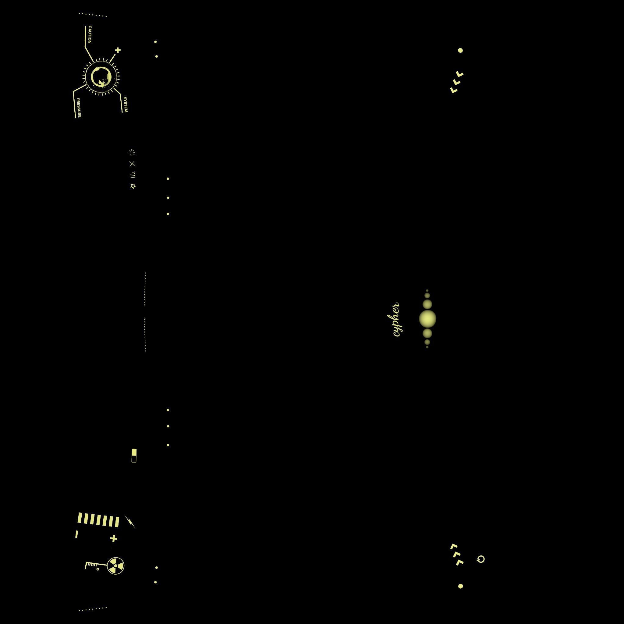 SciFi Glasses B04 White Gold - Character Design Fashion Low-poly 3D model_17