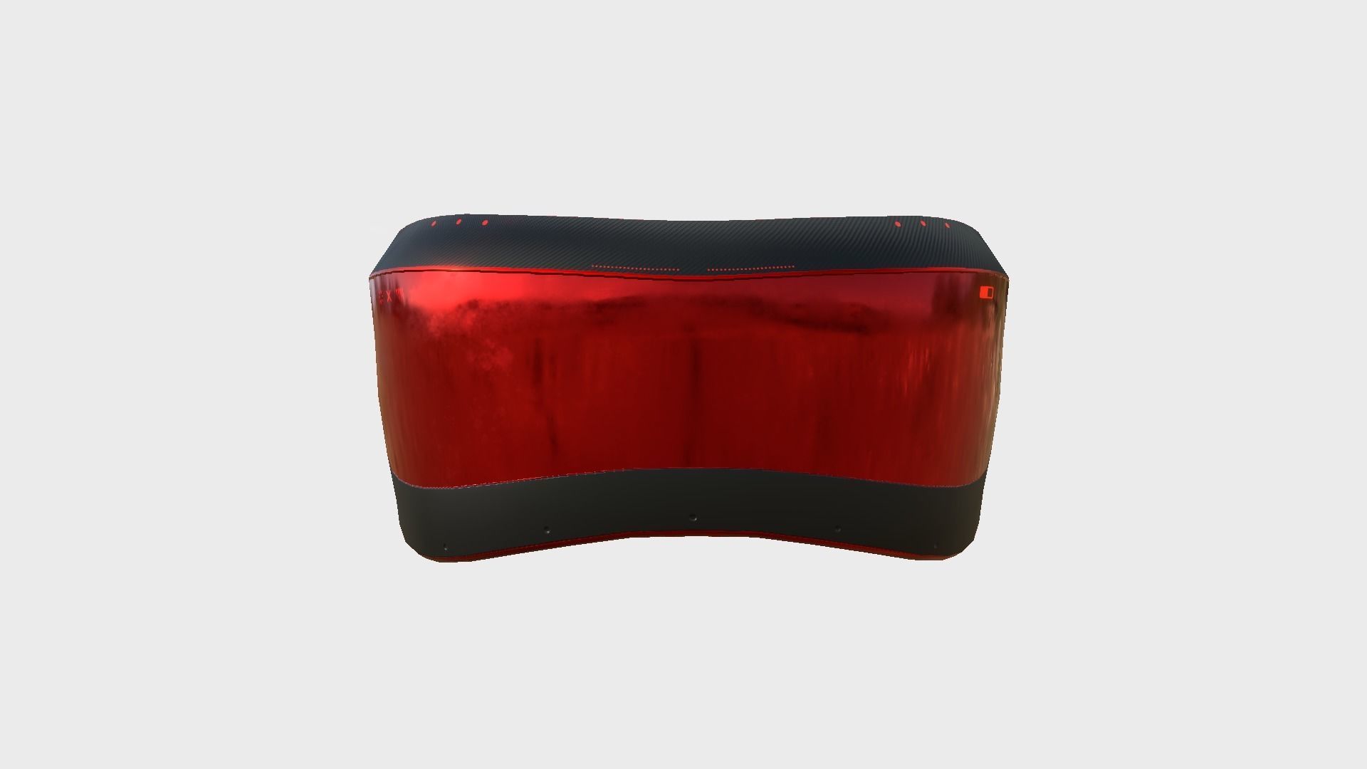 SciFi Glasses B05 Red Black - Character Design Fashion Low-poly 3D model_1