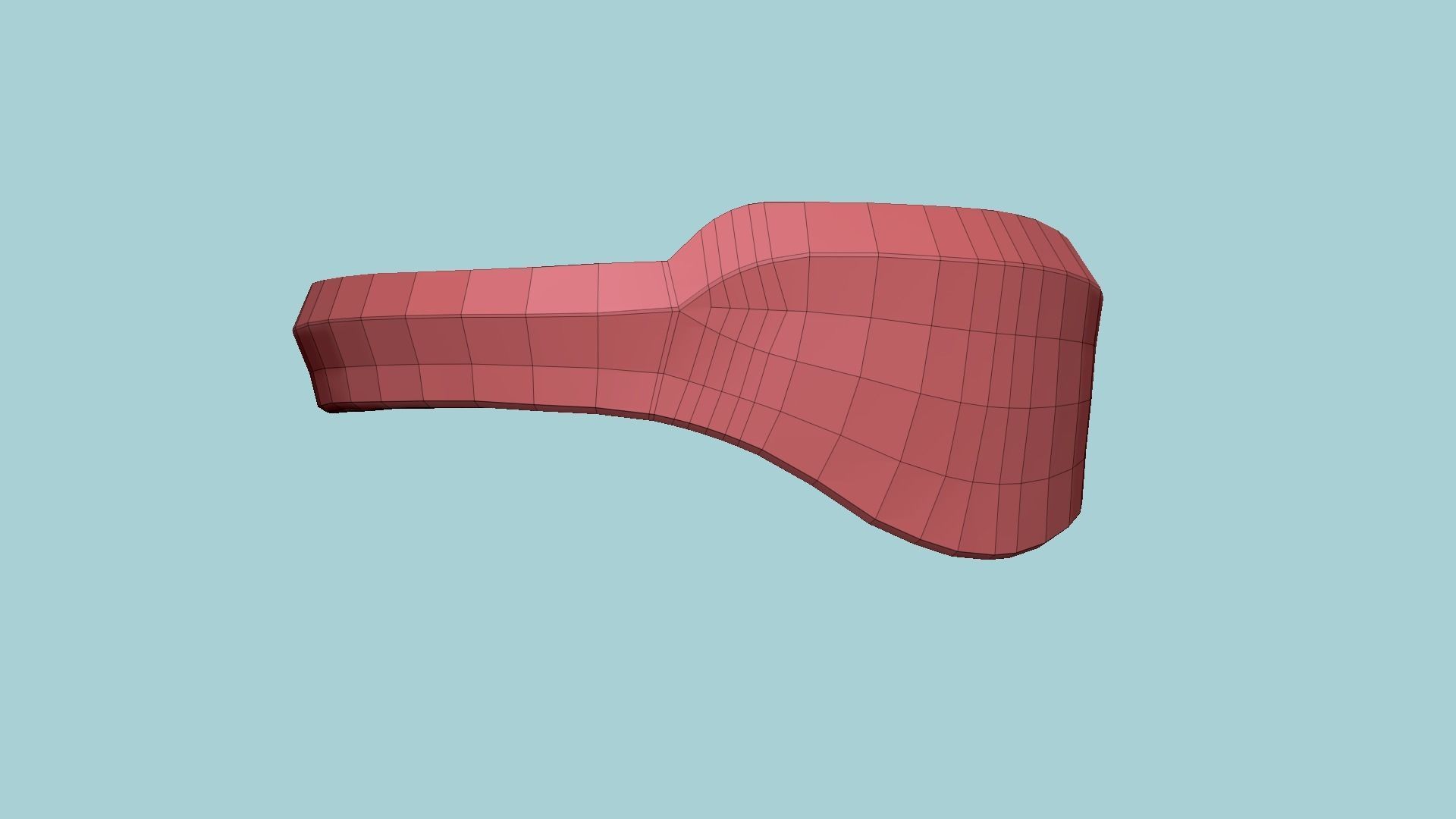 SciFi Glasses B05 Red Black - Character Design Fashion Low-poly 3D model_14