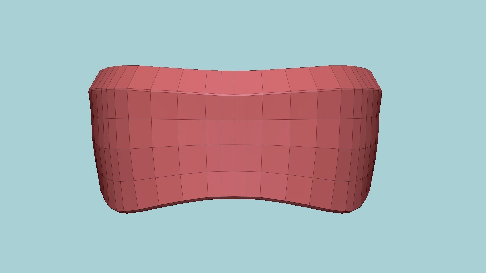 SciFi Glasses B05 Red Black - Character Design Fashion Low-poly 3D model_12