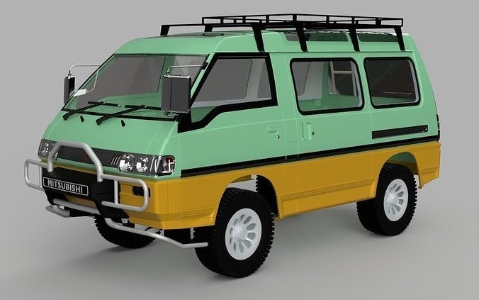Mitsubishi Delica L300 3D model 3D printable CGTrader