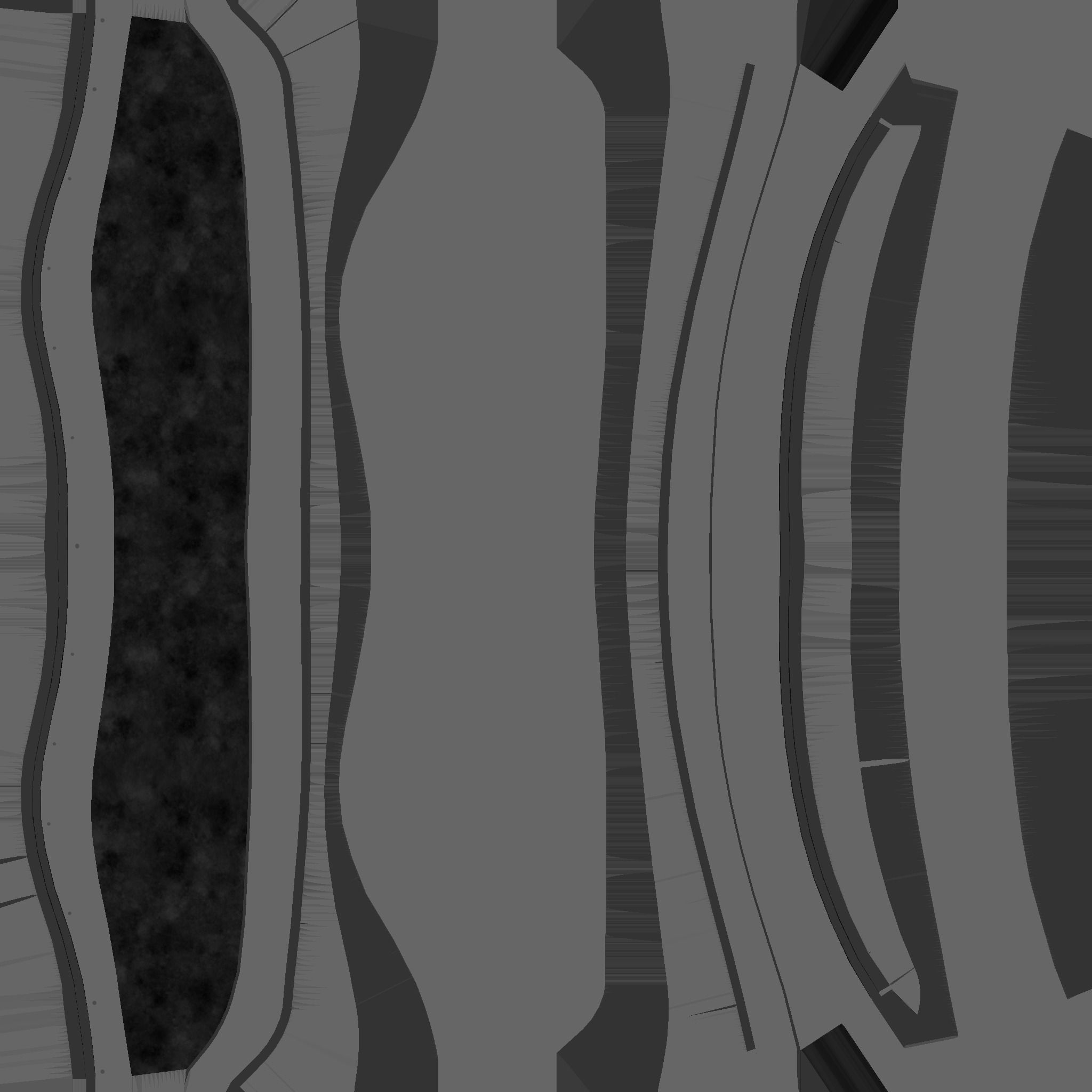 SciFi Glasses B07 Black Purple - Character Design Fashion Low-poly 3D model_22