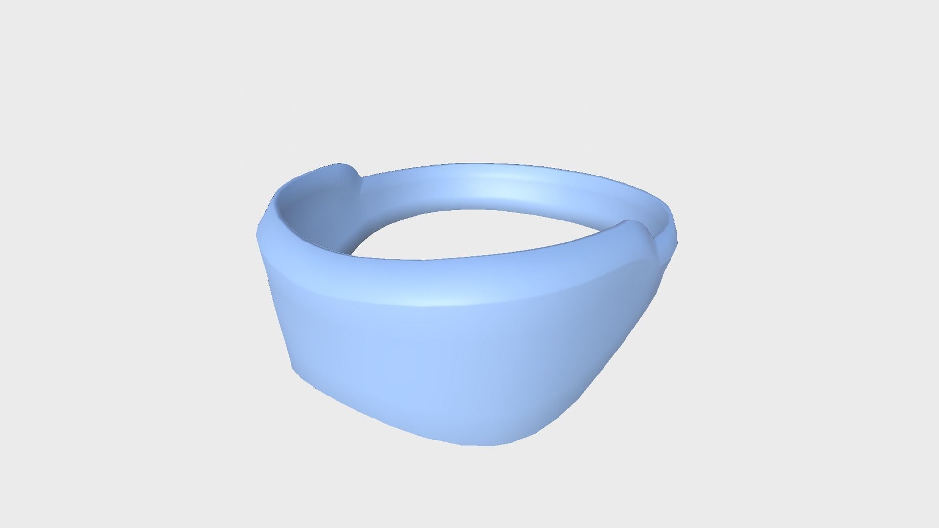 SciFi Glasses B08 Blue Black - Character Design Fashion Low-poly 3D model_8