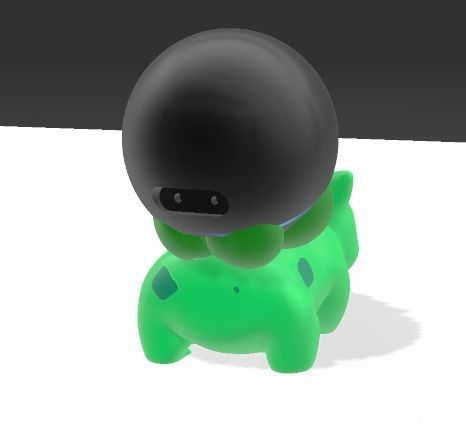 BASE ECHO DOT  4TA GEN  BULBASOUR 3D print model_2