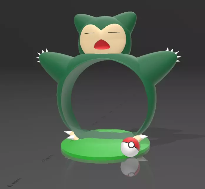 BASE ECHO DOT  4TA GEN  SNORLAX 3D print model_0