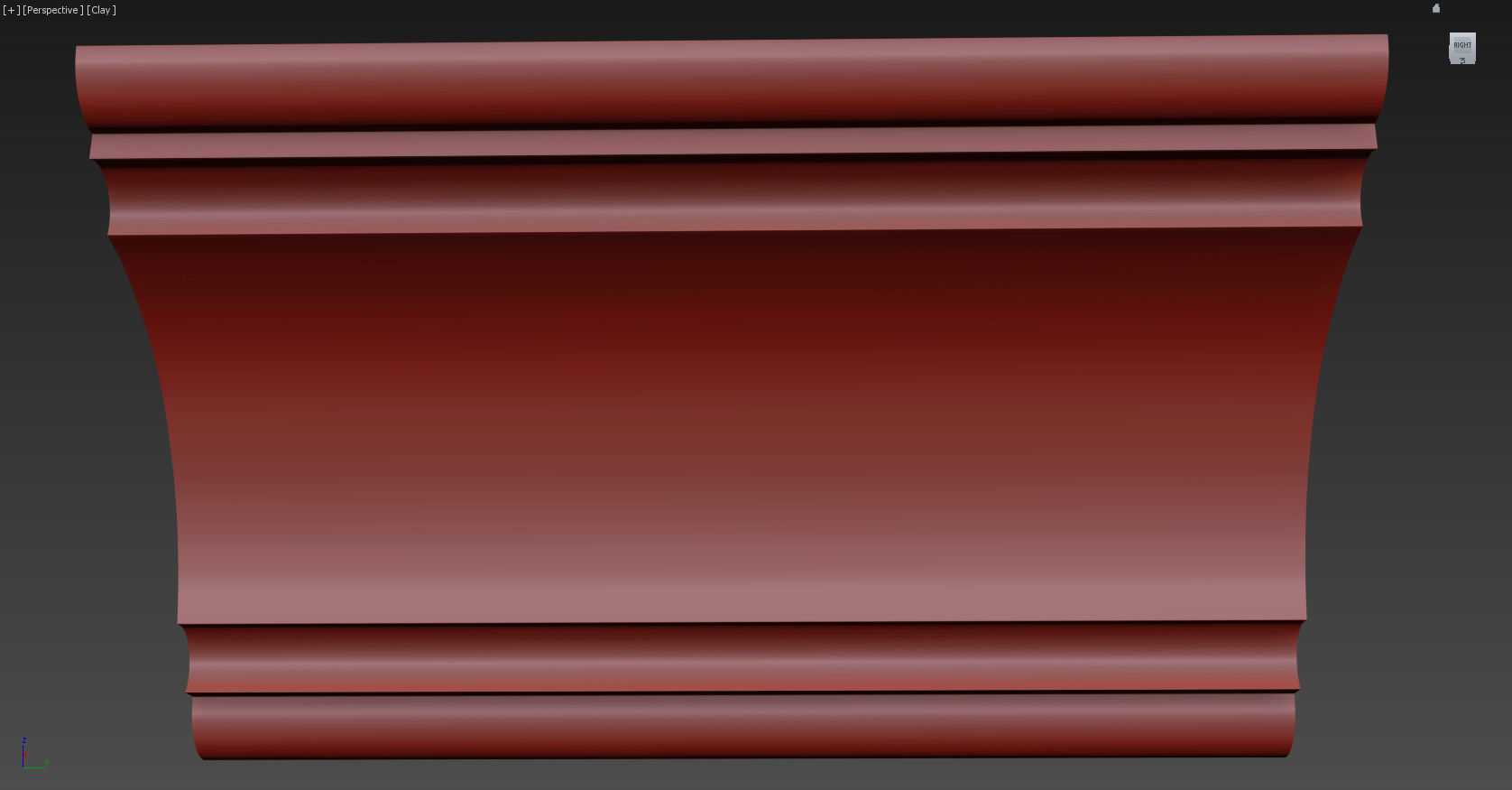 Cornice Moulding Low-poly 3D model_10