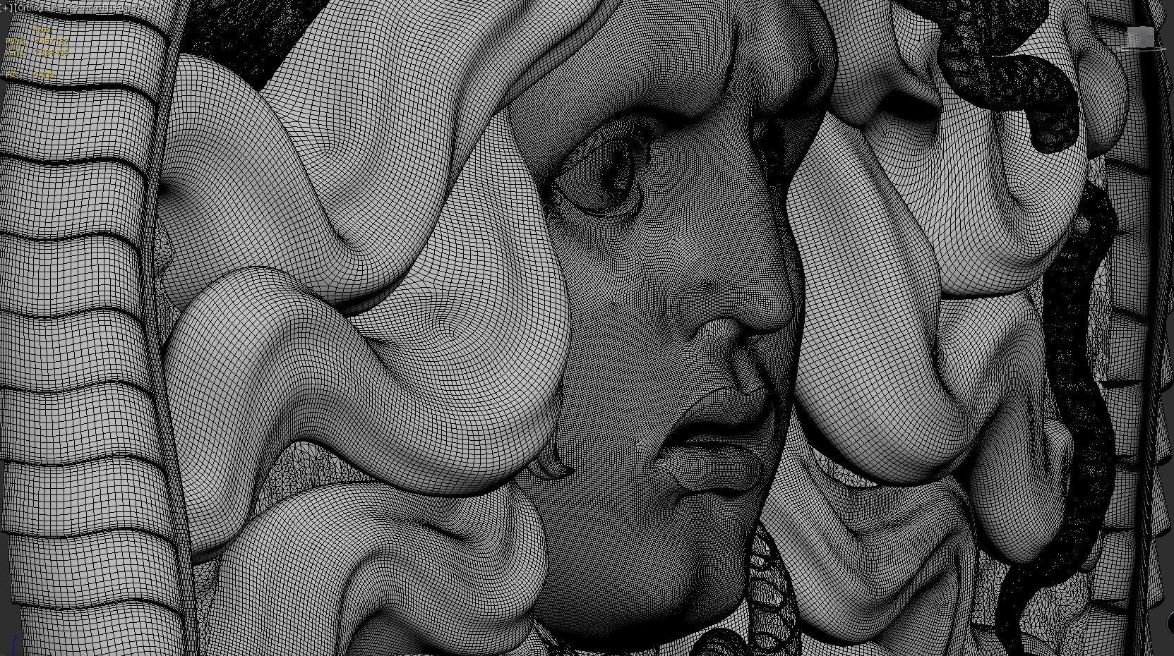 Medusa Gorgon  Head  3D print model_6