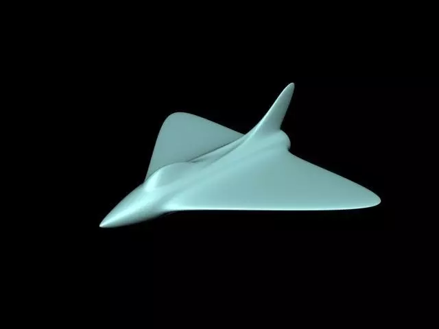 Basic simple airplane model 3D print model_0