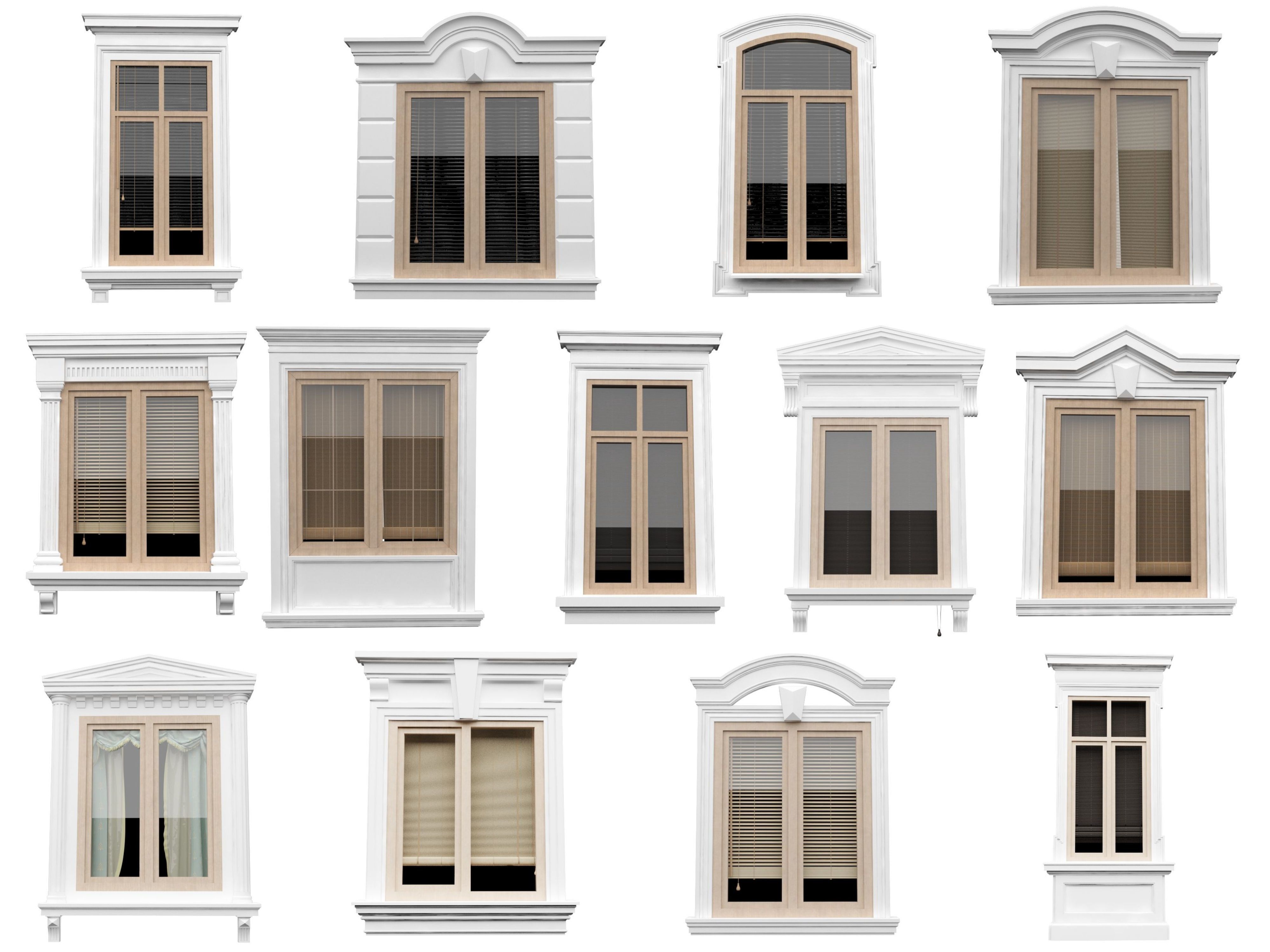 Decorative Windows Collections 3D model_1