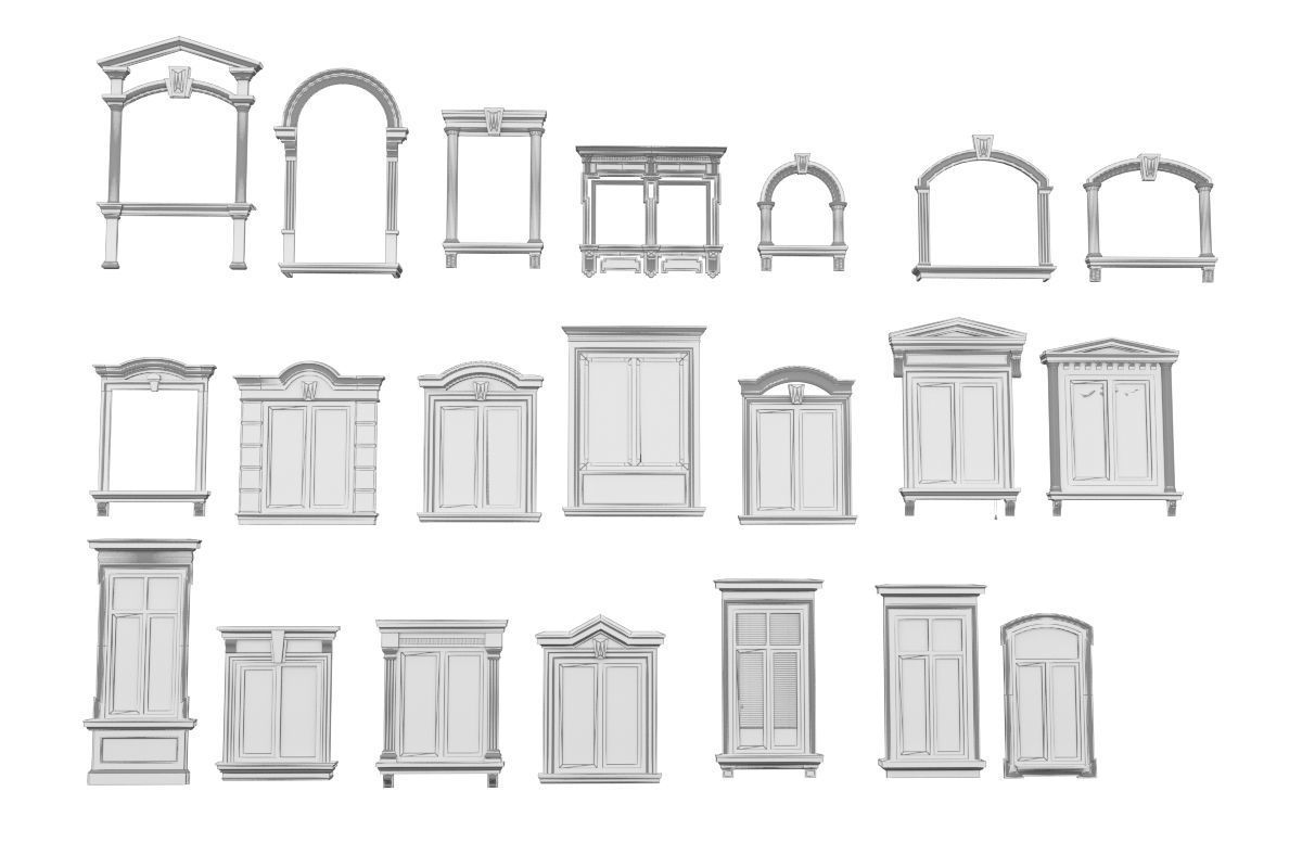 Decorative Windows Collections 3D model_24