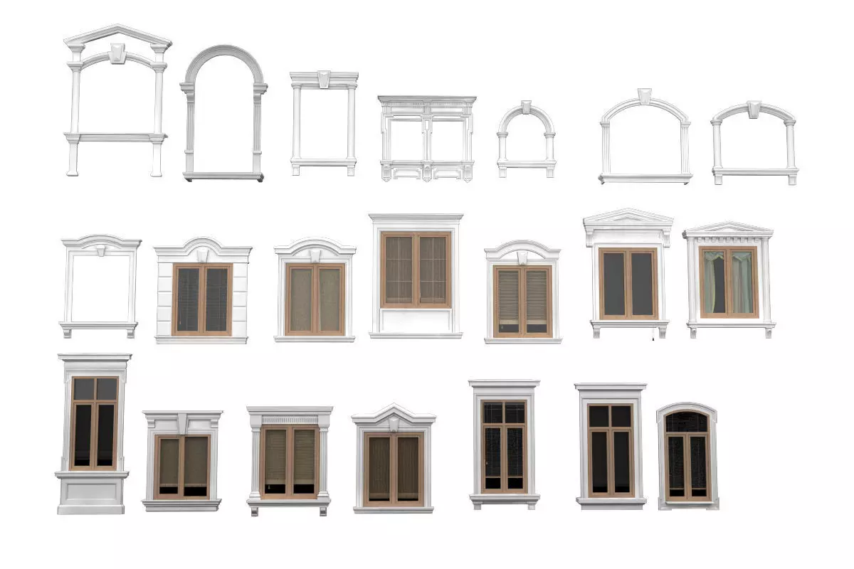 Decorative Windows Collections 3D model_0