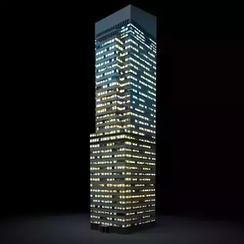 Illuminated Skyscraper