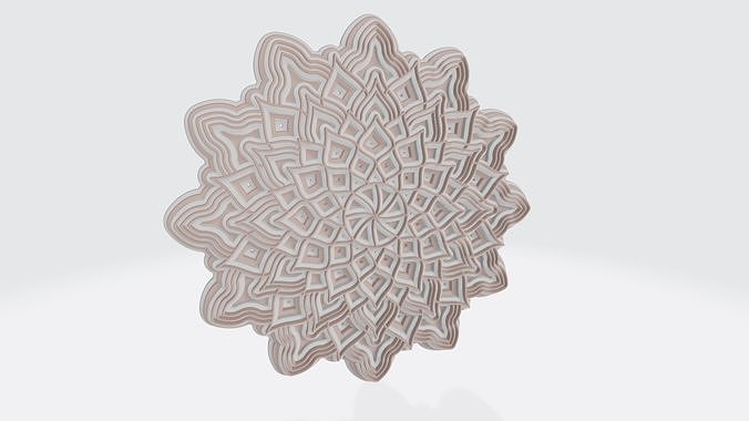 mandala layers 3D print model