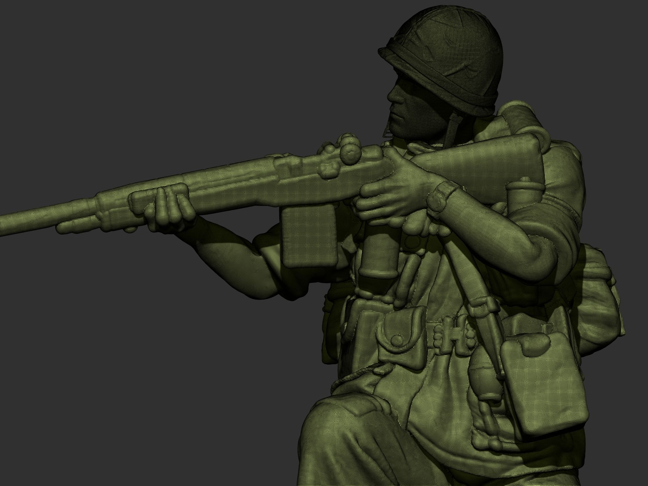 USA Vietnam Soldier 8 3D print model_7