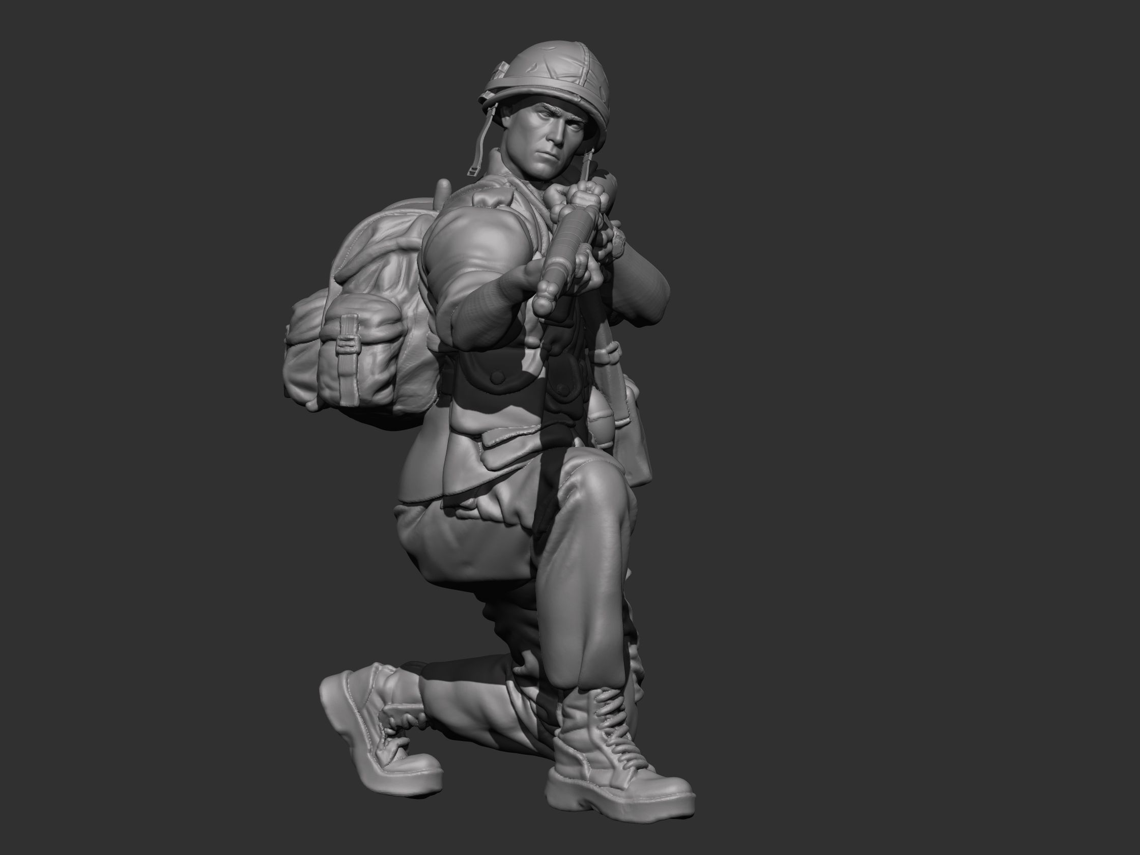 USA Vietnam Soldier 8 3D print model_5