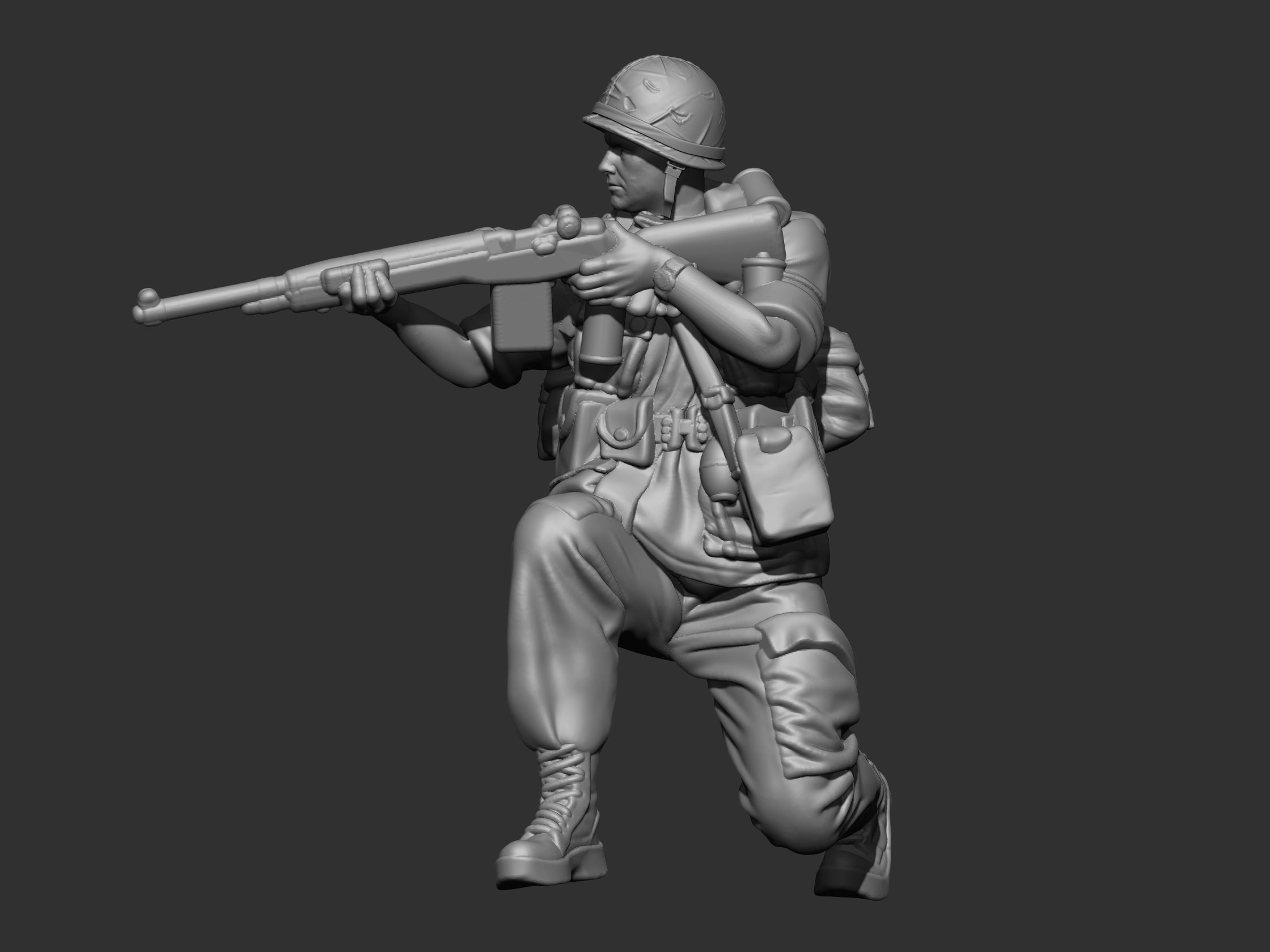 USA Vietnam Soldier 8 3D print model_2
